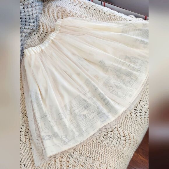 Rivet & Surge Graphic Tulle Skirt + Reversible Skirt +Japanese + Size see below - Picture 4 of 16